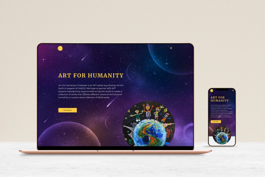 Suus Design Portfolio Web design- Art for Earth